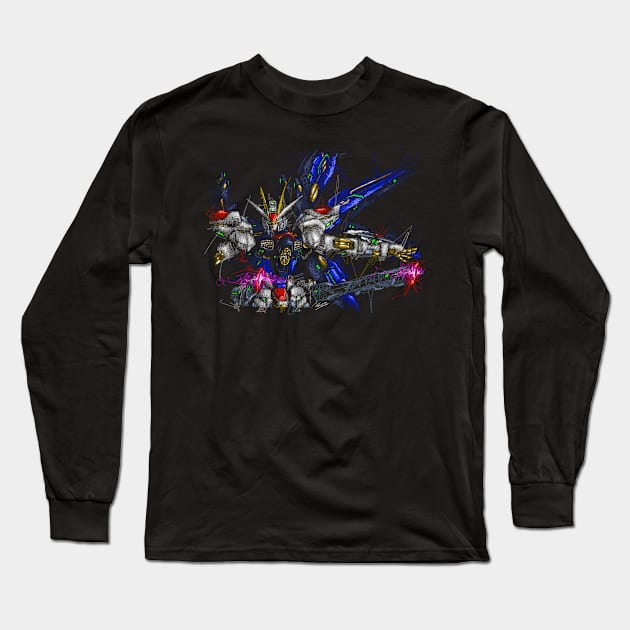 Strike freedom gundam Long Sleeve T-Shirt by Shawngkolon